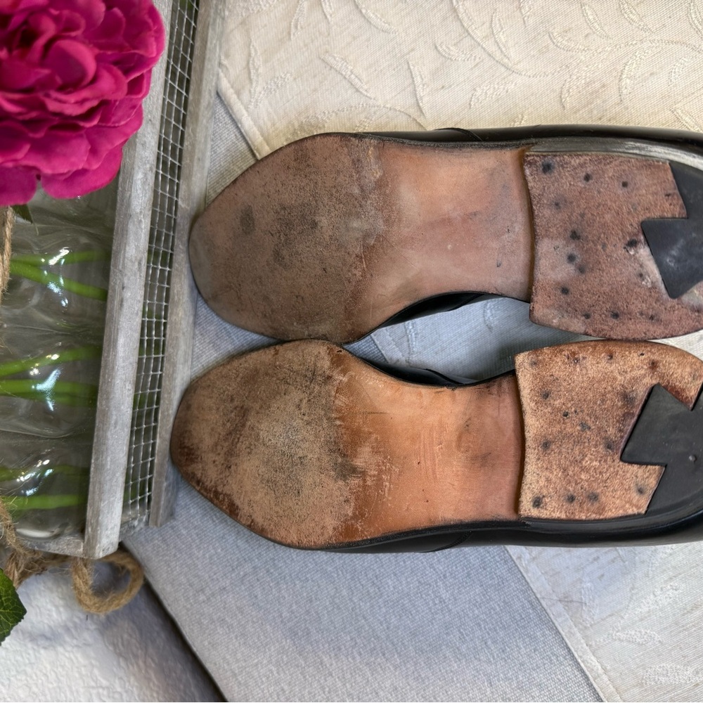 Vtg Simpson Piccadilly Men's Black Leather Chelsea Loafers UK 8.5 E / Tree incl. - Picture 15 of 15